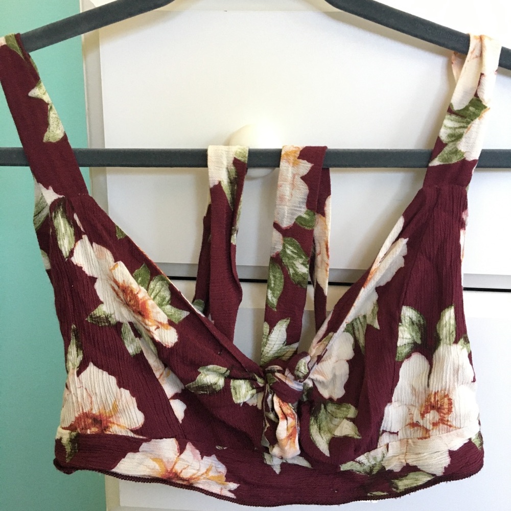 Coco avante floral bra top, swim cover-up